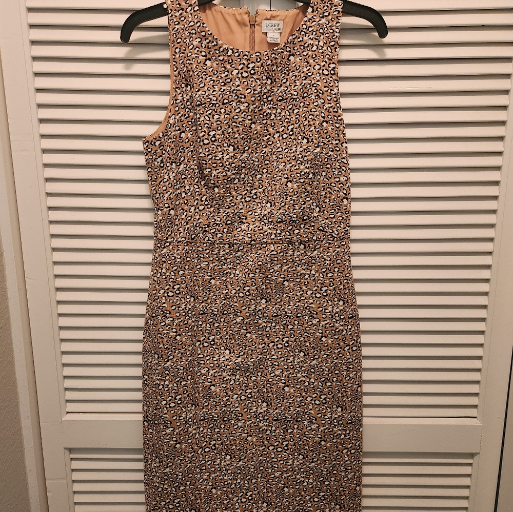 J. Crew leopard dress